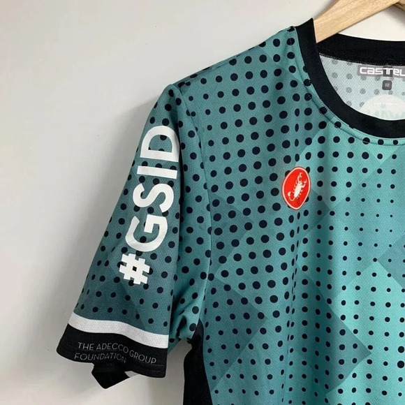 Castelli Men's Global Sports & Inclusion Geometric Day Short Sleeve Jersey SZ M - Picture 3 of 11